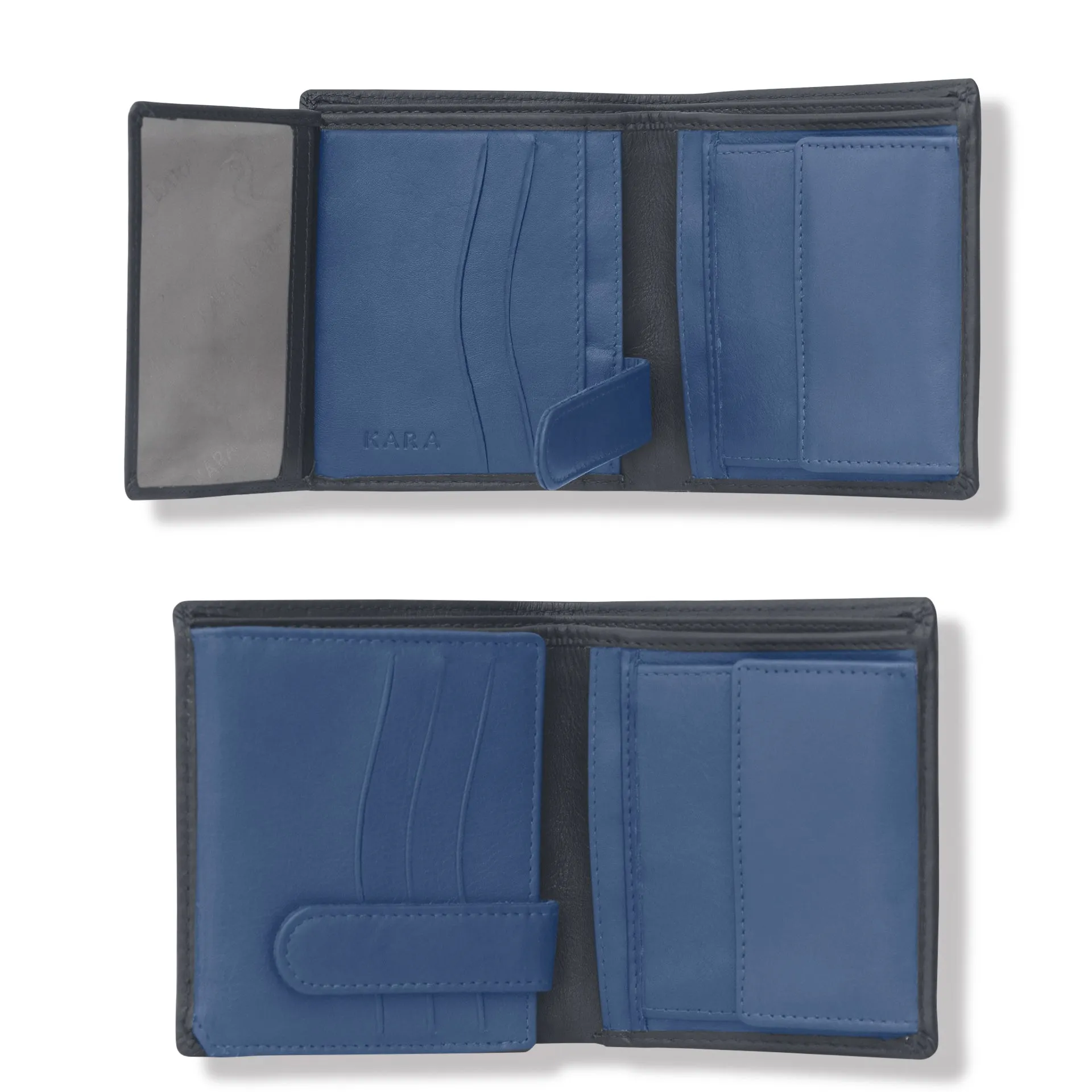 10026 Black & Blue Bifold Wallet