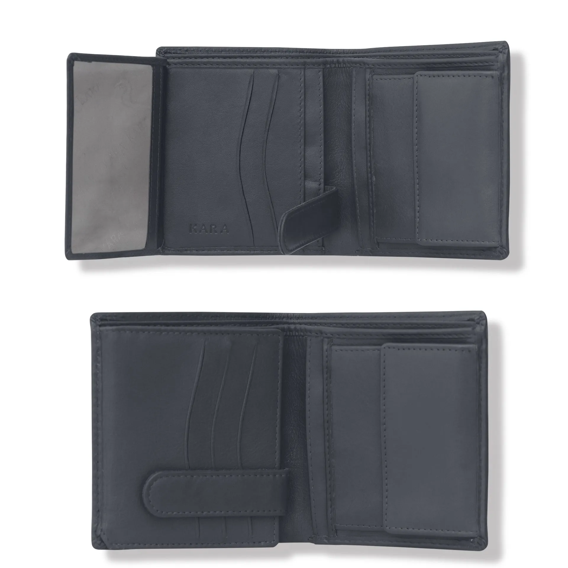10026 Black & Blue Bifold Wallet