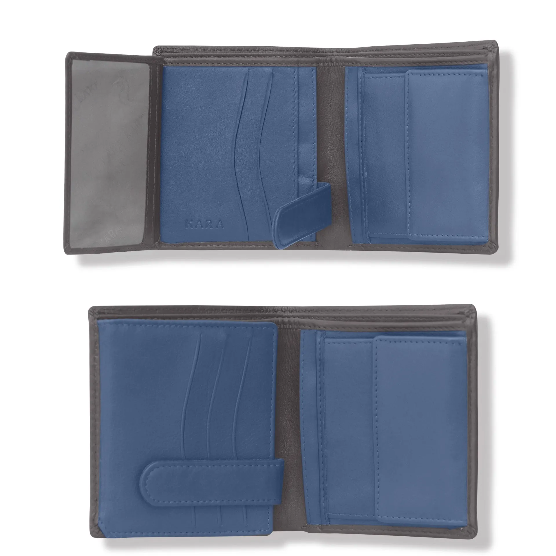 10026 Black & Blue Bifold Wallet