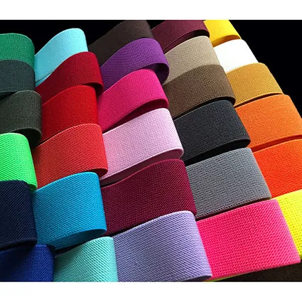 40mm Coloured Woven Elastic