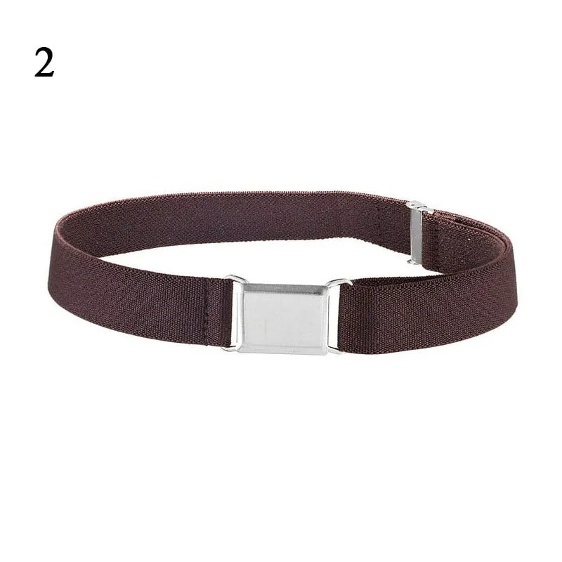 Adjustable Size Flat Buckle Elastic Waist Belt