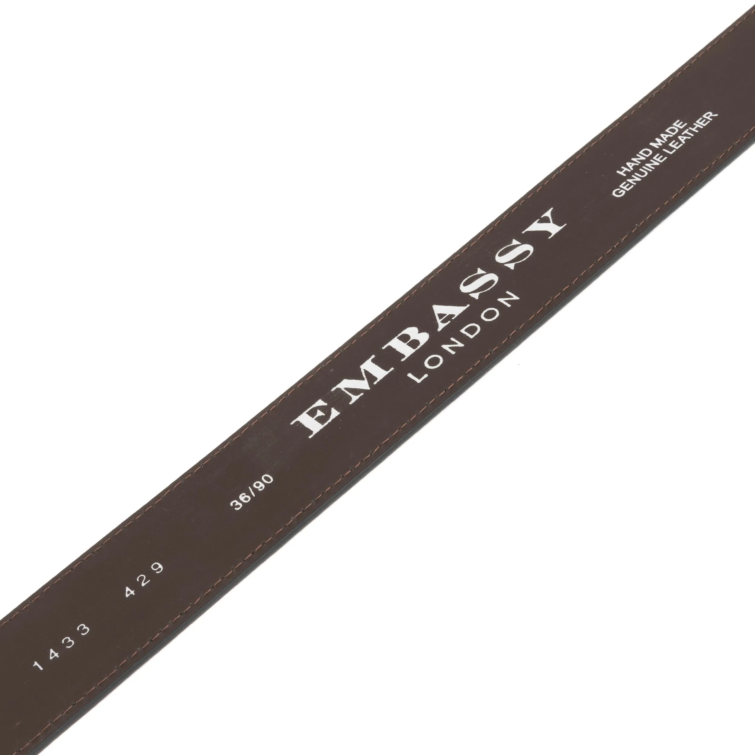 Alec - Brown Black - Men'classic belt in brown and black genuine leather combo