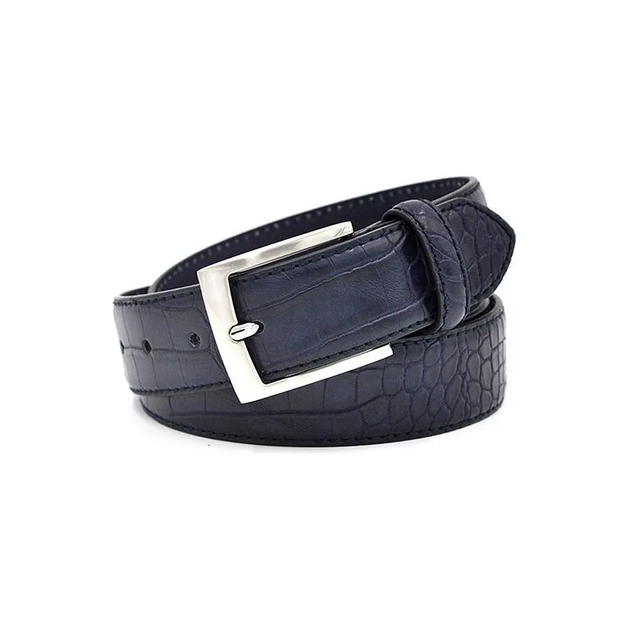 Alligator Luxe Textured Leather Belt