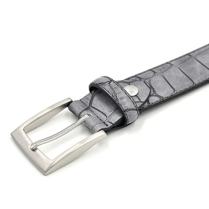 Alligator Luxe Textured Leather Belt