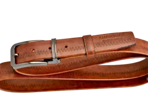 Belt | cognac narrow | calf