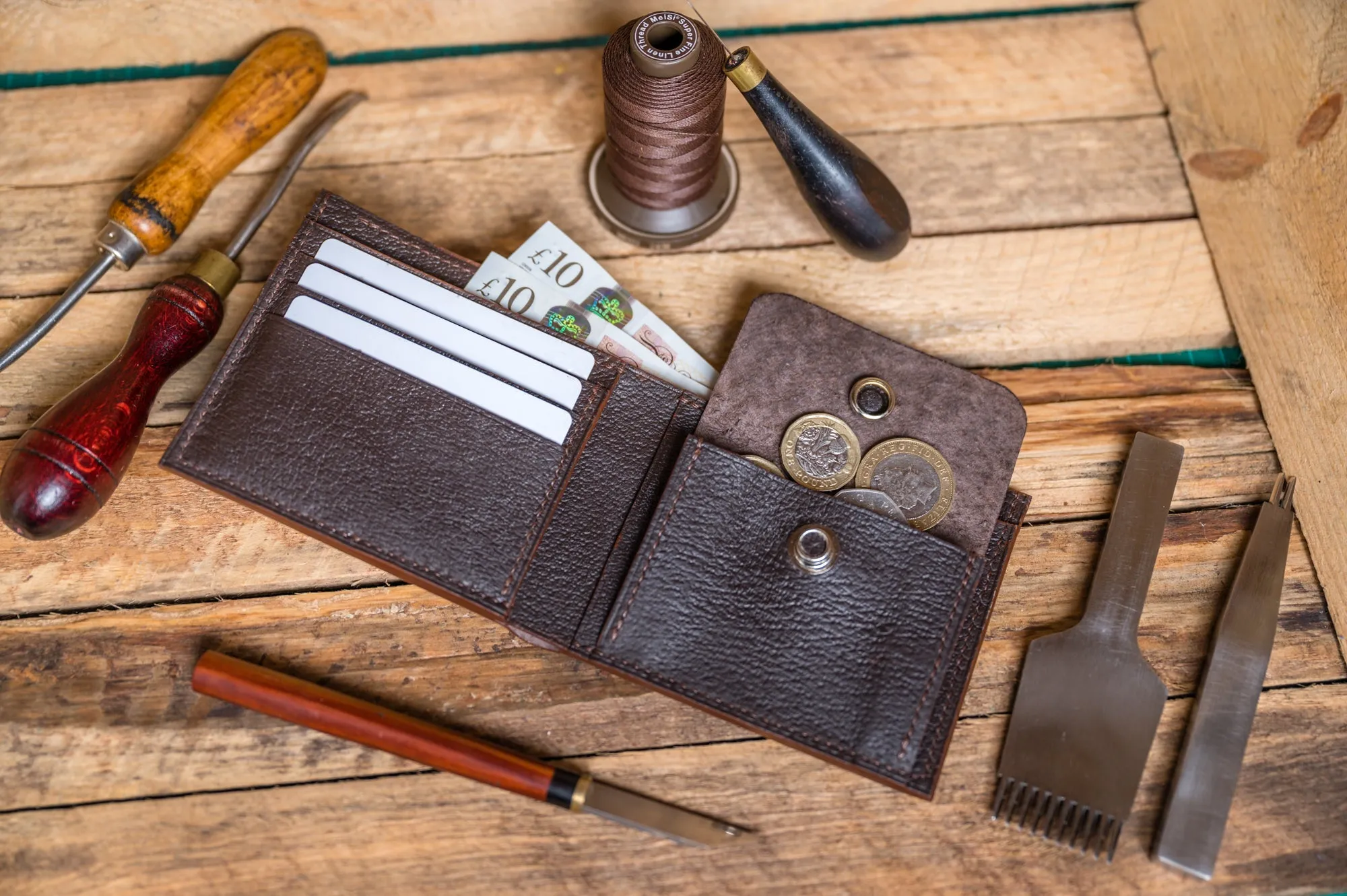 Bifold Wallet with Coin Pocket - Acrylic Template