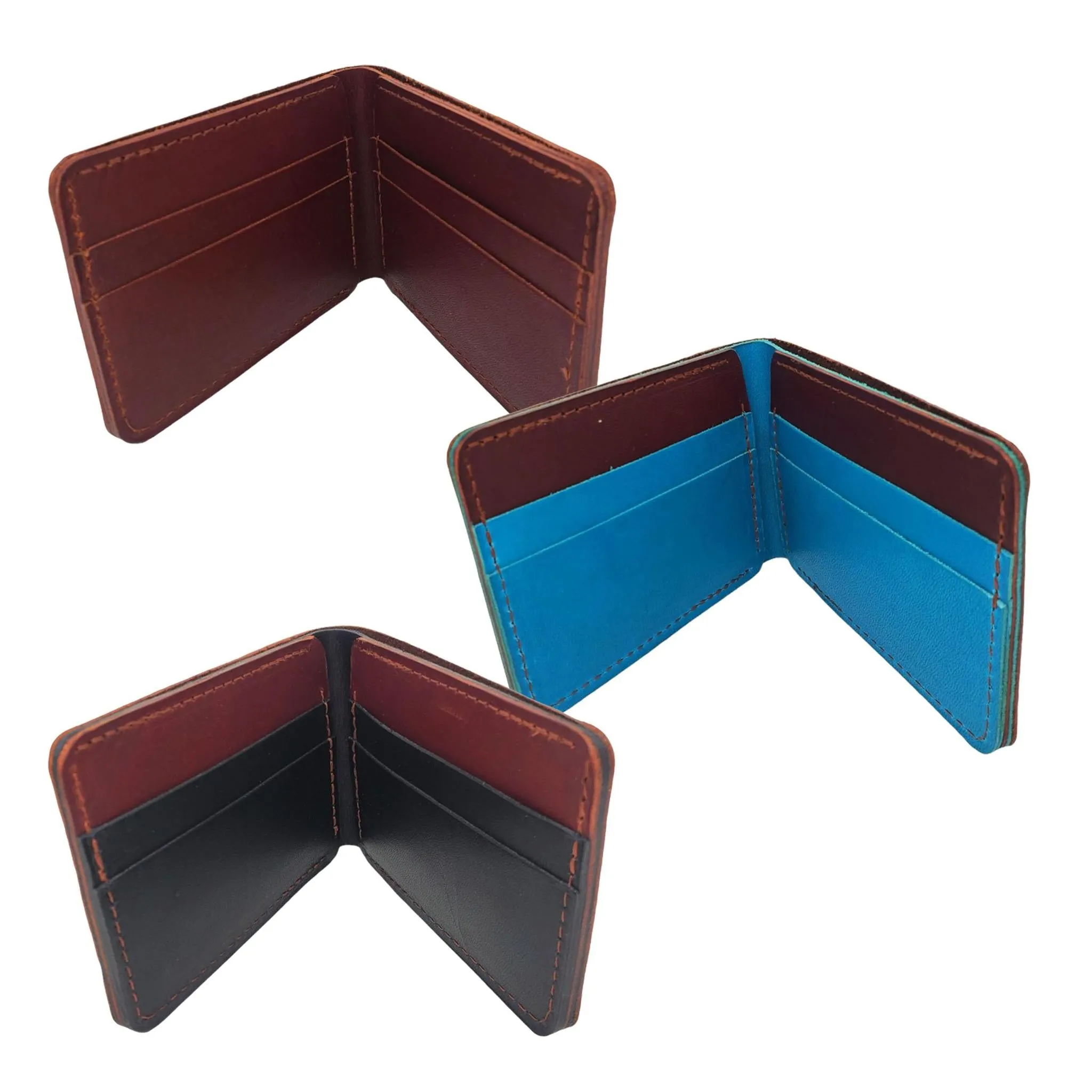 Bifold Wallets - Brown Leather (Assorted Colors) by Hold Supply Company