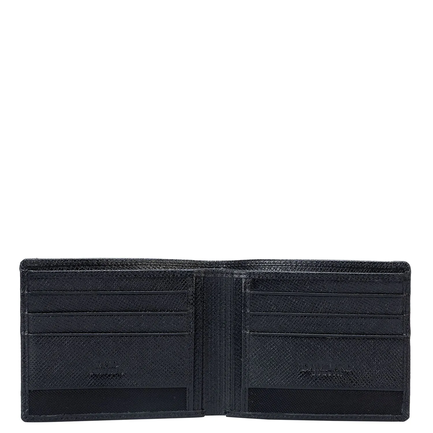 Black Bifold Leather Mens Wallet