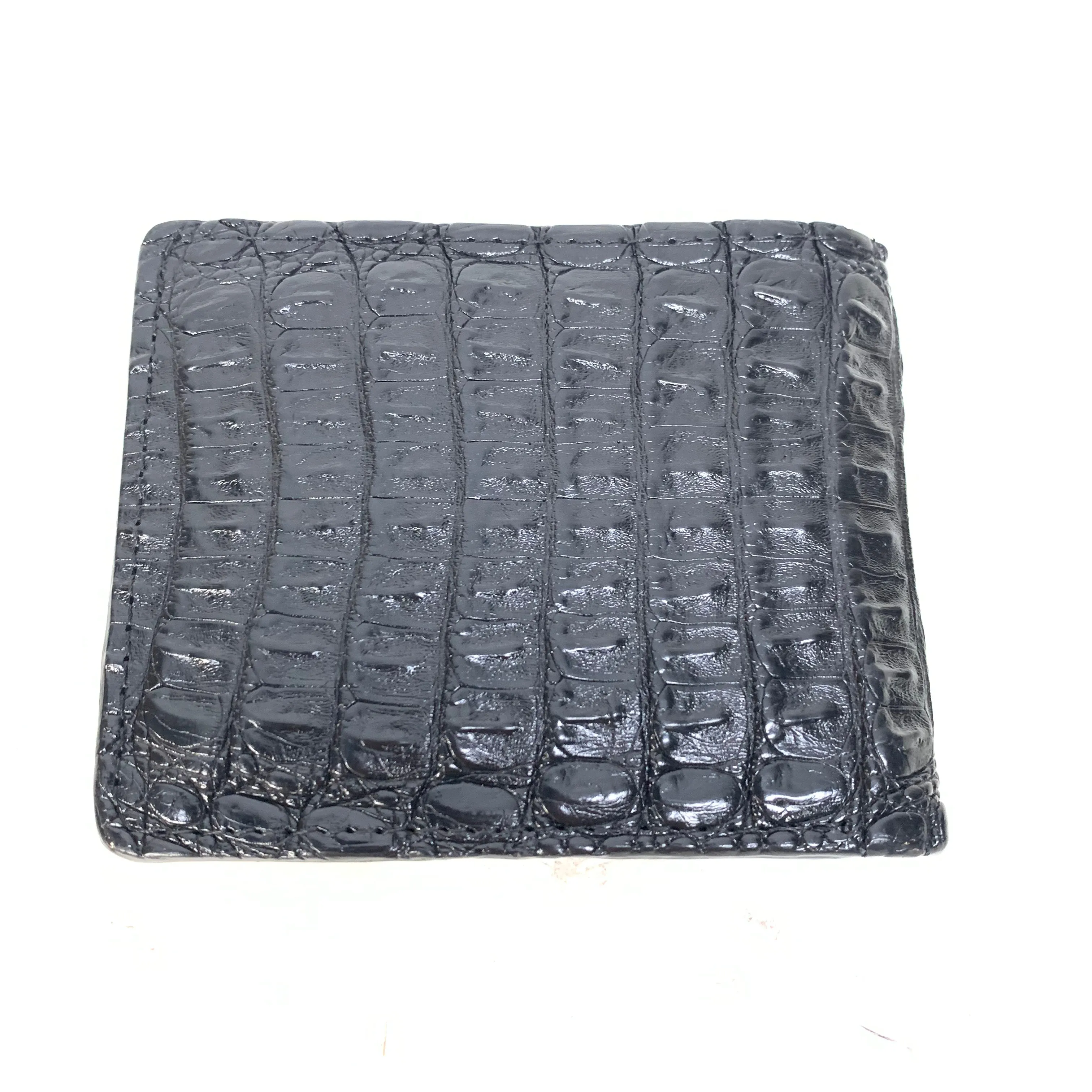 Black Crocodile Hornback Wallet