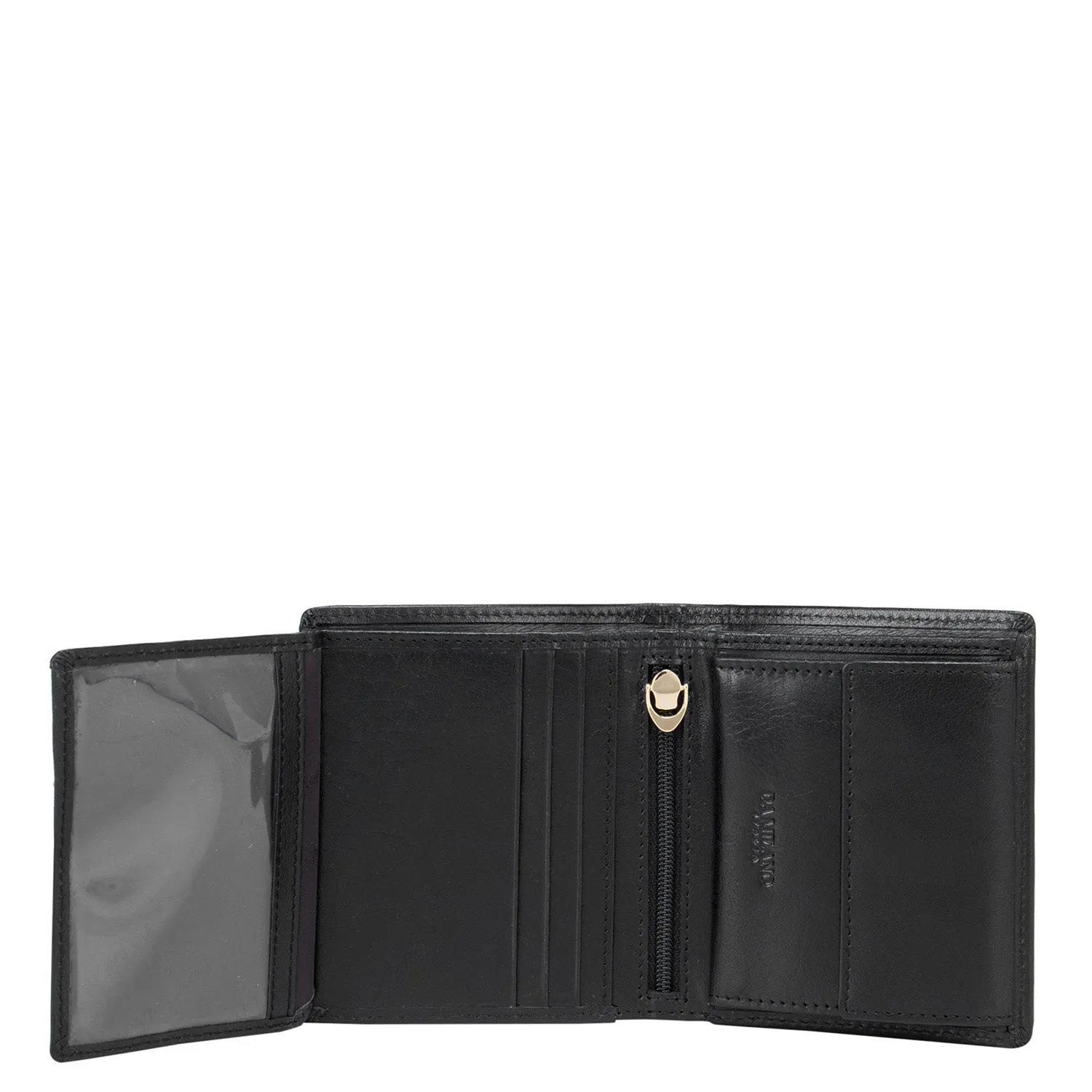 Black Plain Mens Wallet