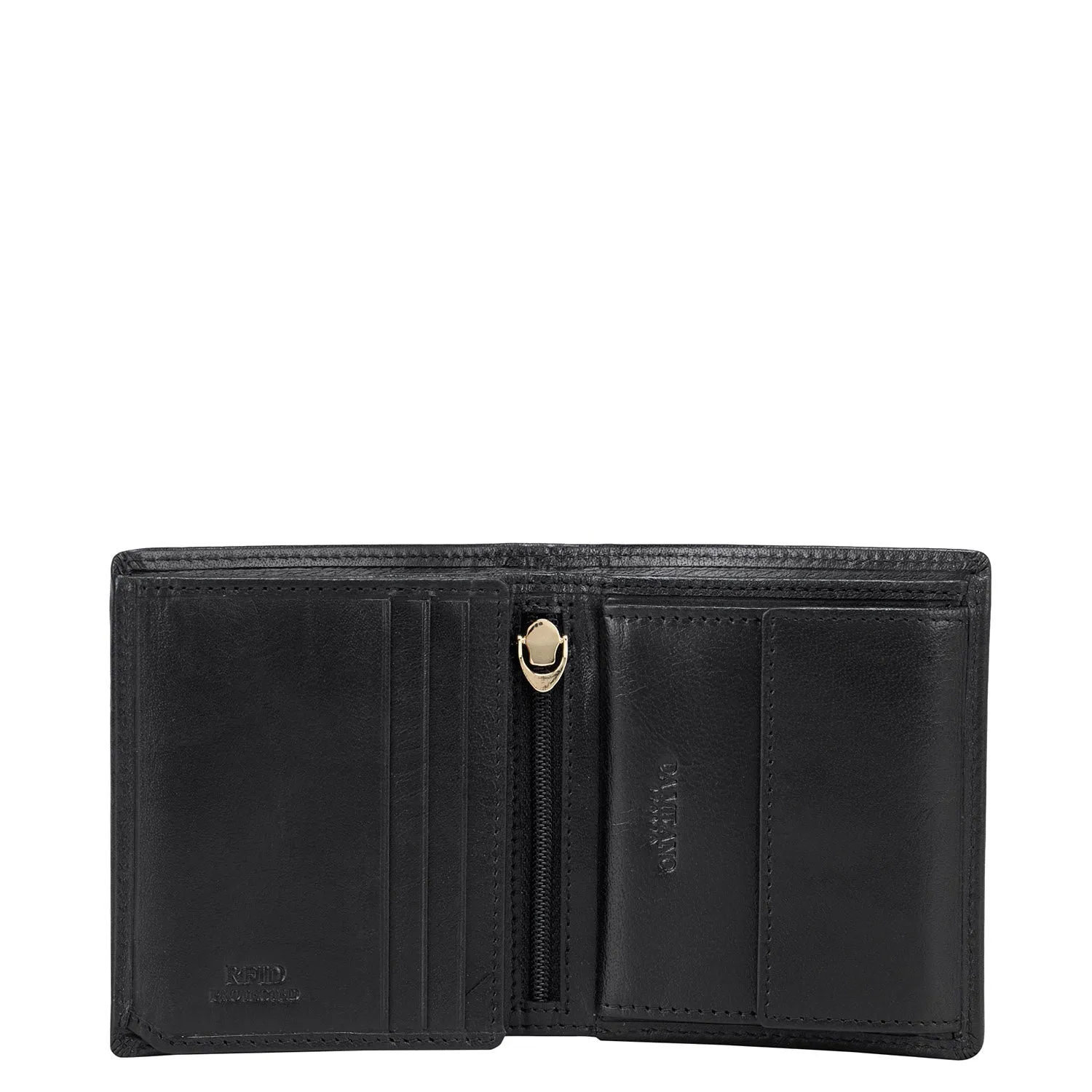 Black Plain Mens Wallet