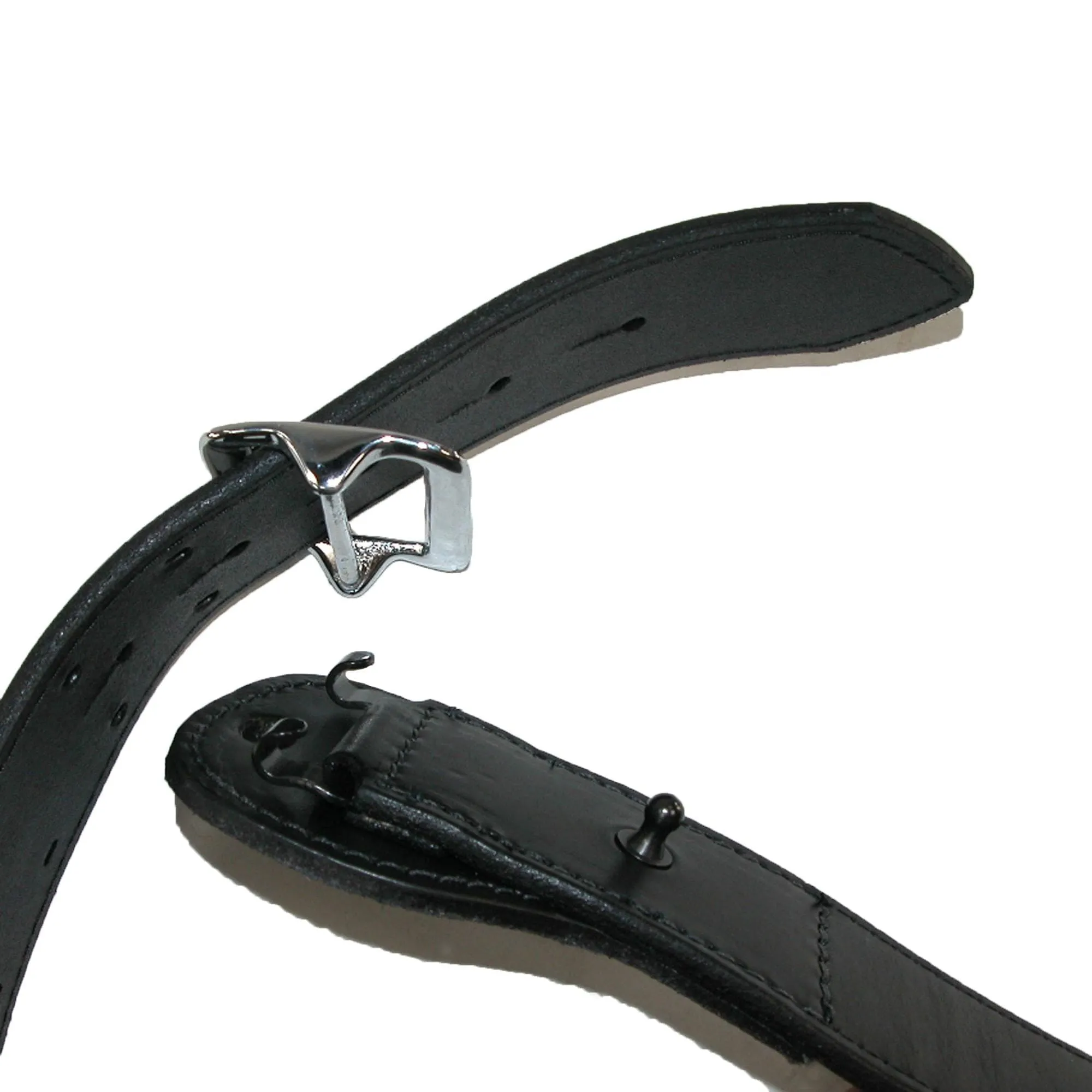 Boston Leather Men's Fully Lined Sam Browne Leather Work Belt