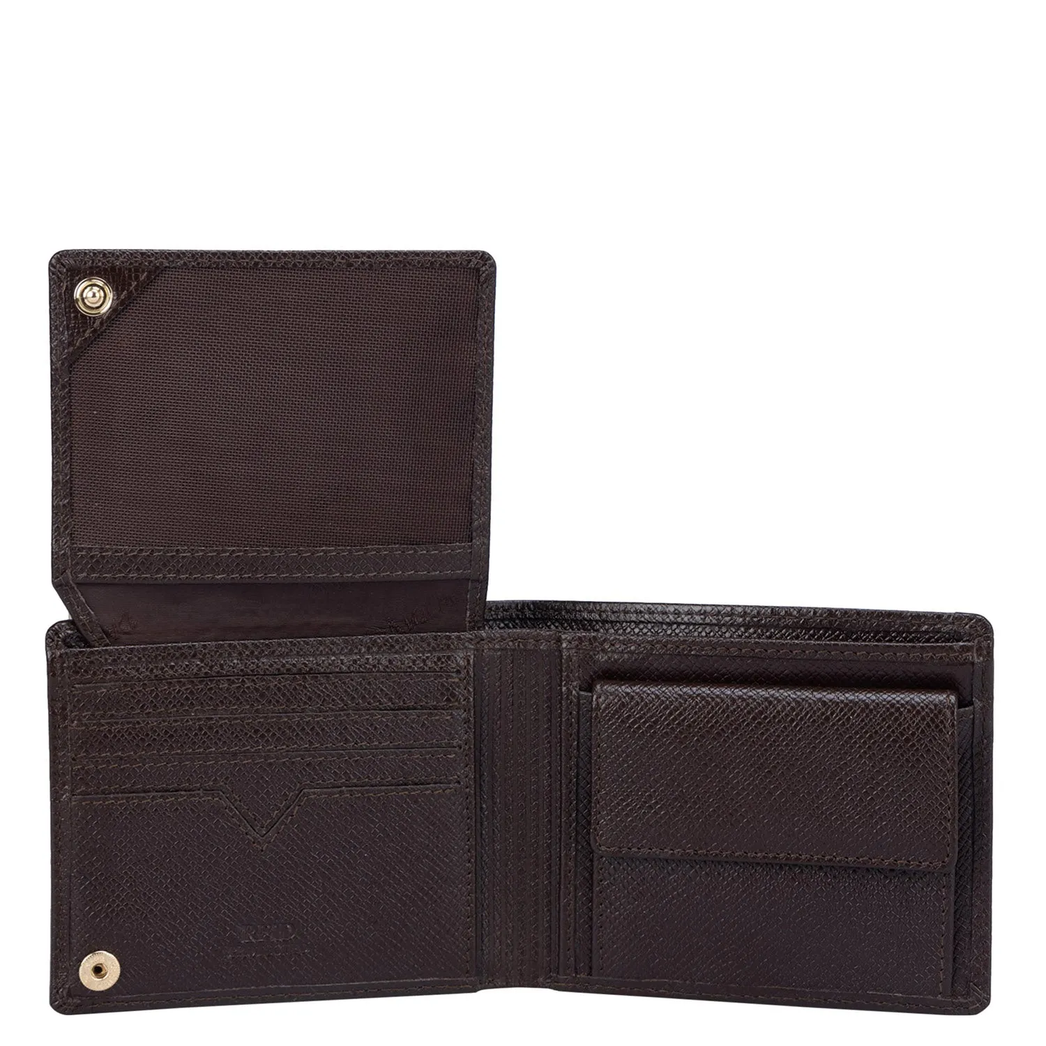 Brown Croco Textured Mens Wallet