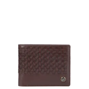 Brown Mat and Plain Men's Bifold Wallet