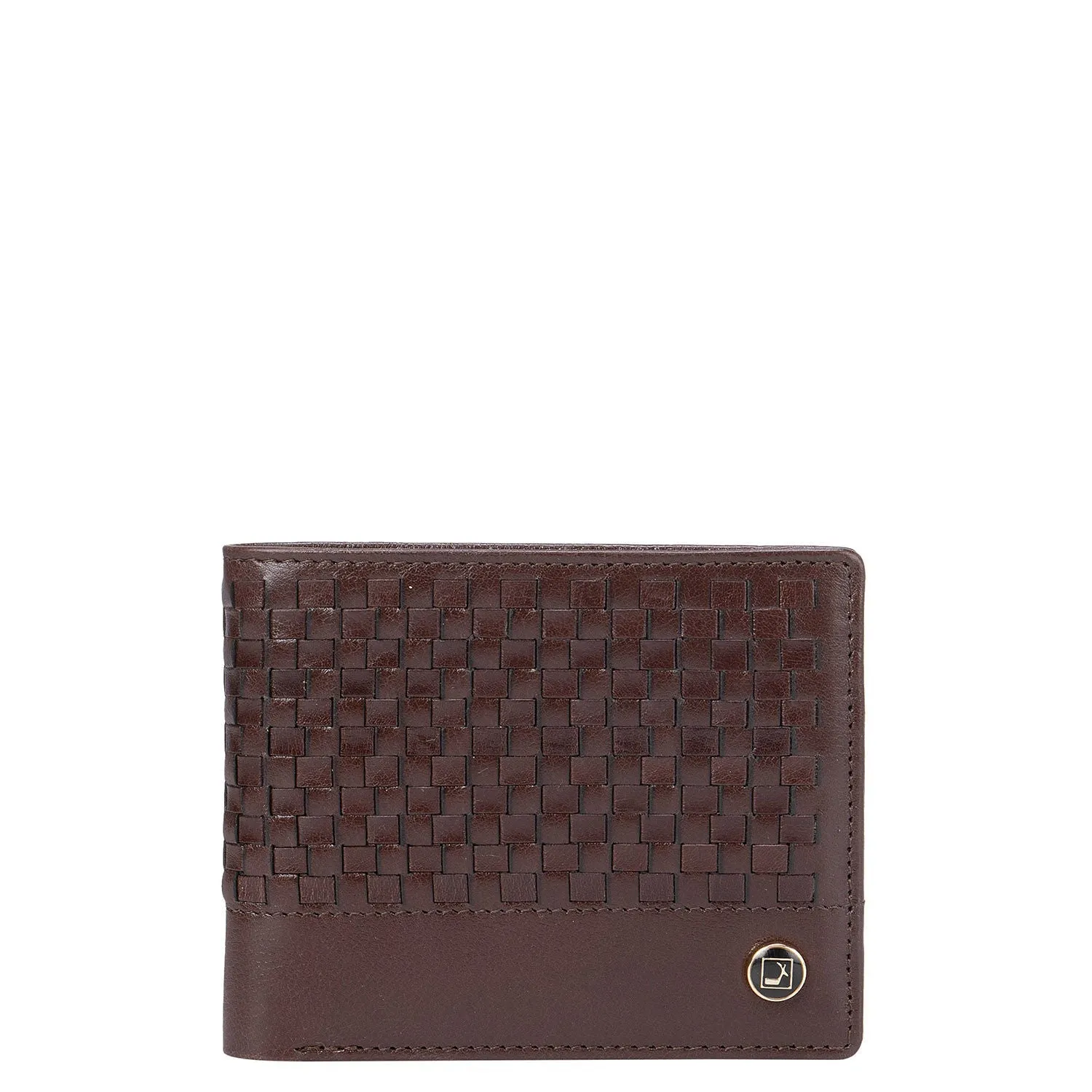Brown Mat and Plain Men's Bifold Wallet