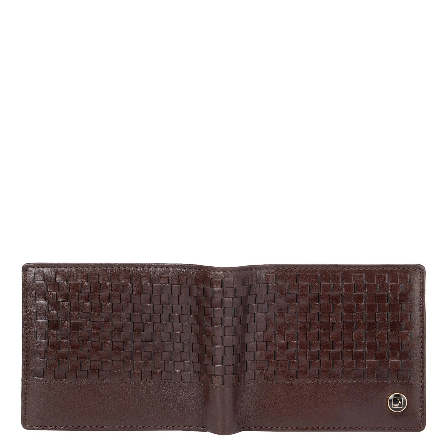 Brown Mat and Plain Men's Bifold Wallet