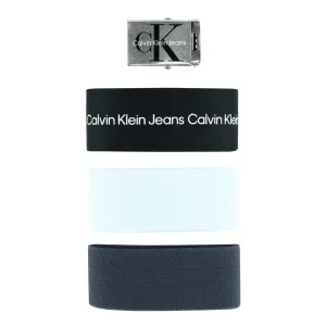 Calvin Klein Men's Fabric Stretch Belt (Pack of 3)