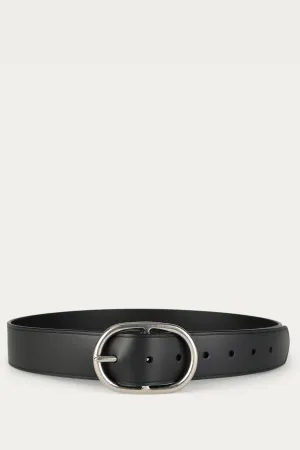 CLASSIC WIDE BELT BLACK/SILVER