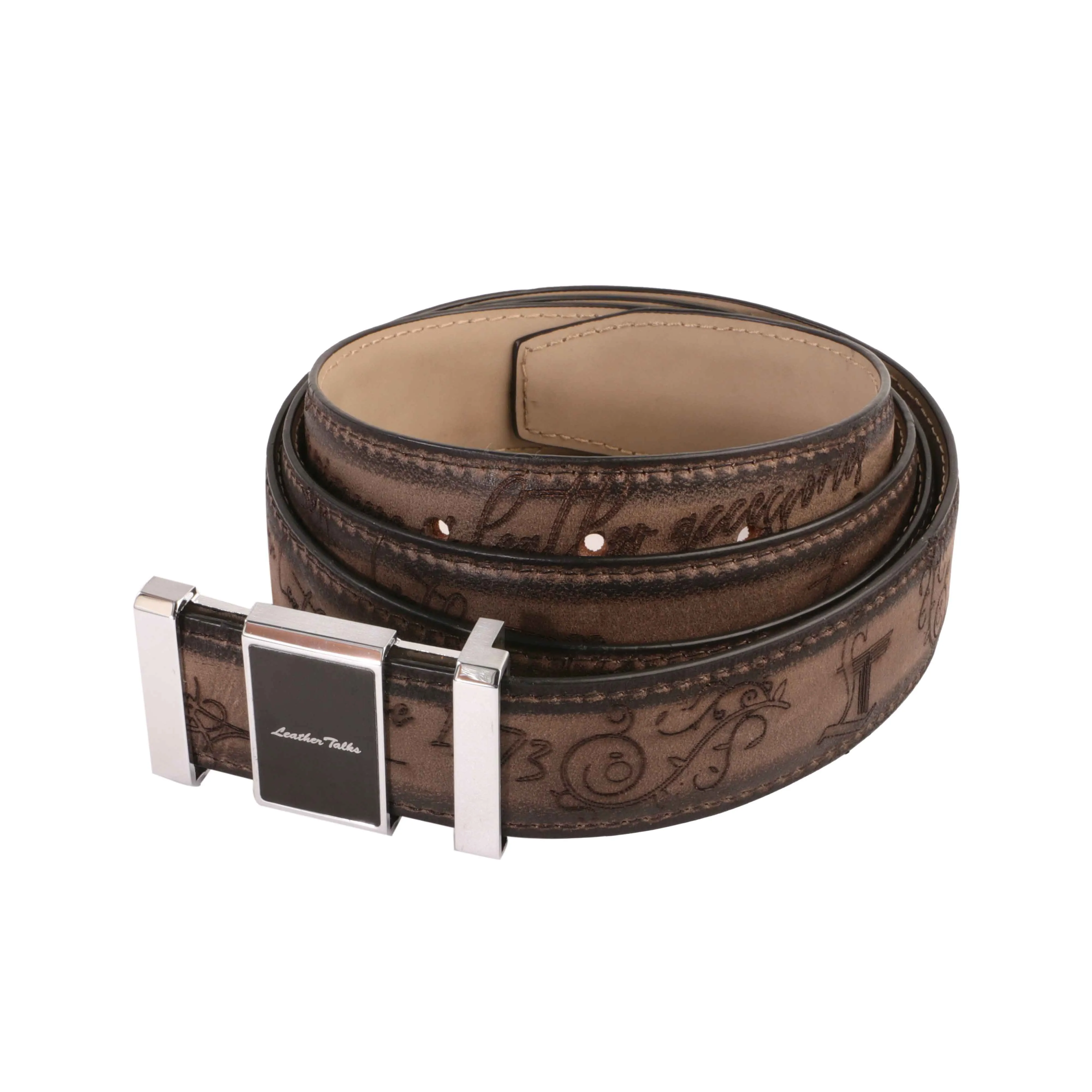 Crawford | Pure Leather Belt for Men | 100% Genuine Leather | Lifetime Warranty | Color: Grey