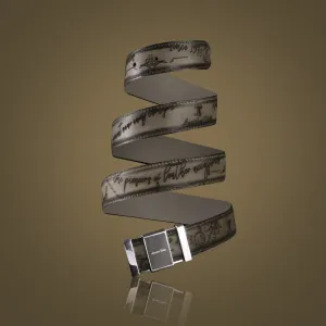 Crawford | Pure Leather Belt for Men | 100% Genuine Leather | Lifetime Warranty | Color: Grey