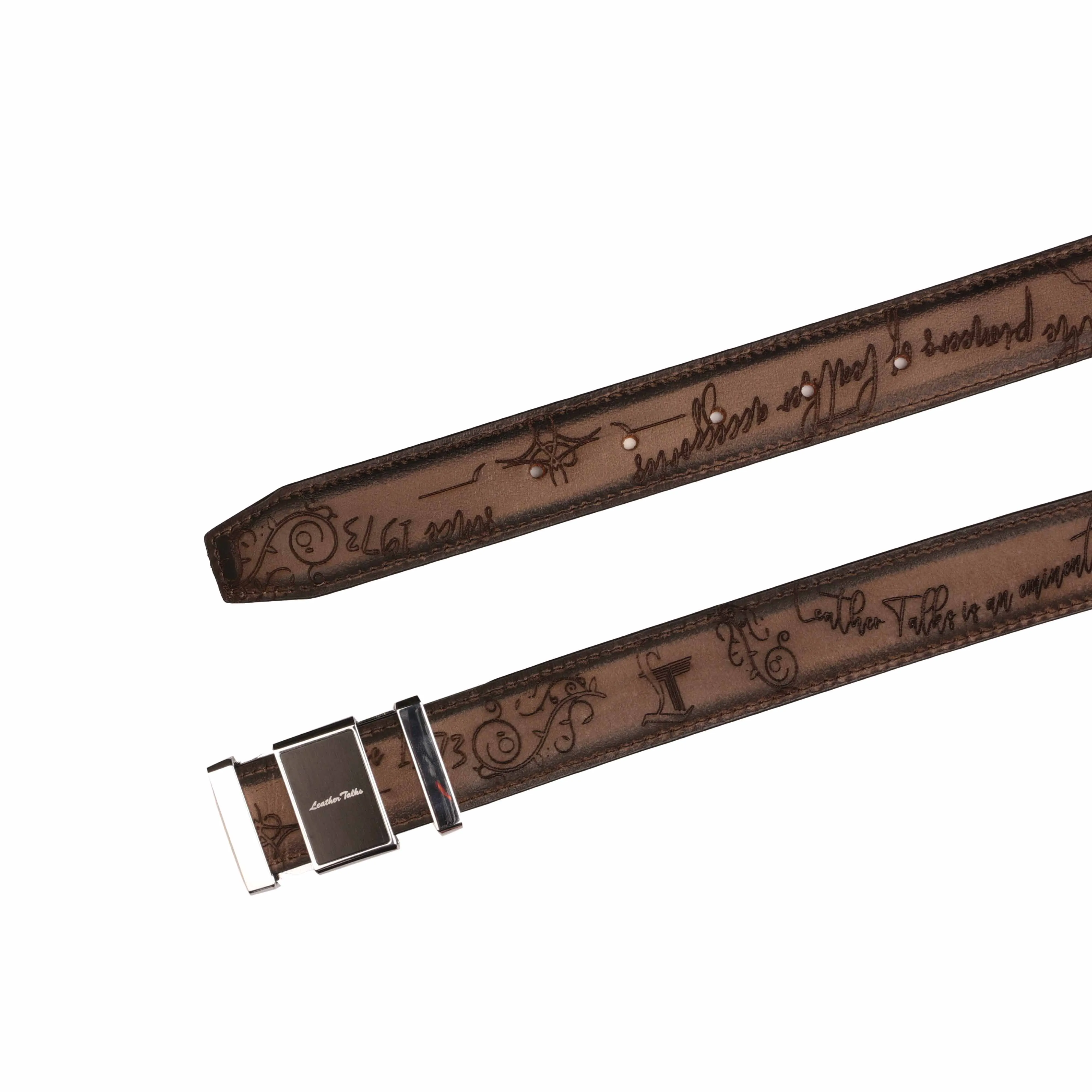 Crawford | Pure Leather Belt for Men | 100% Genuine Leather | Lifetime Warranty | Color: Grey