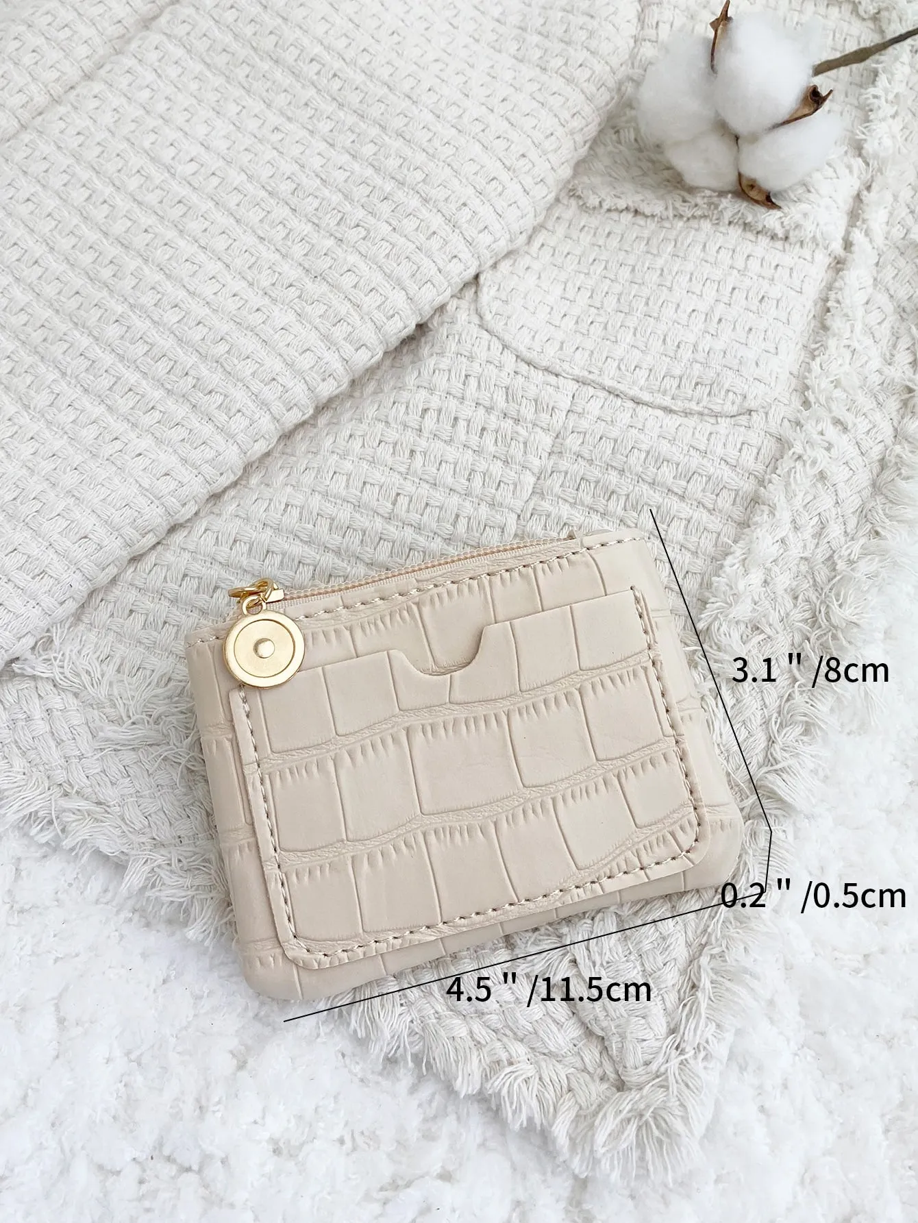 Crocodile Pattern Coin Purse Small Wallet Card Holder Small Purse Coin Purse