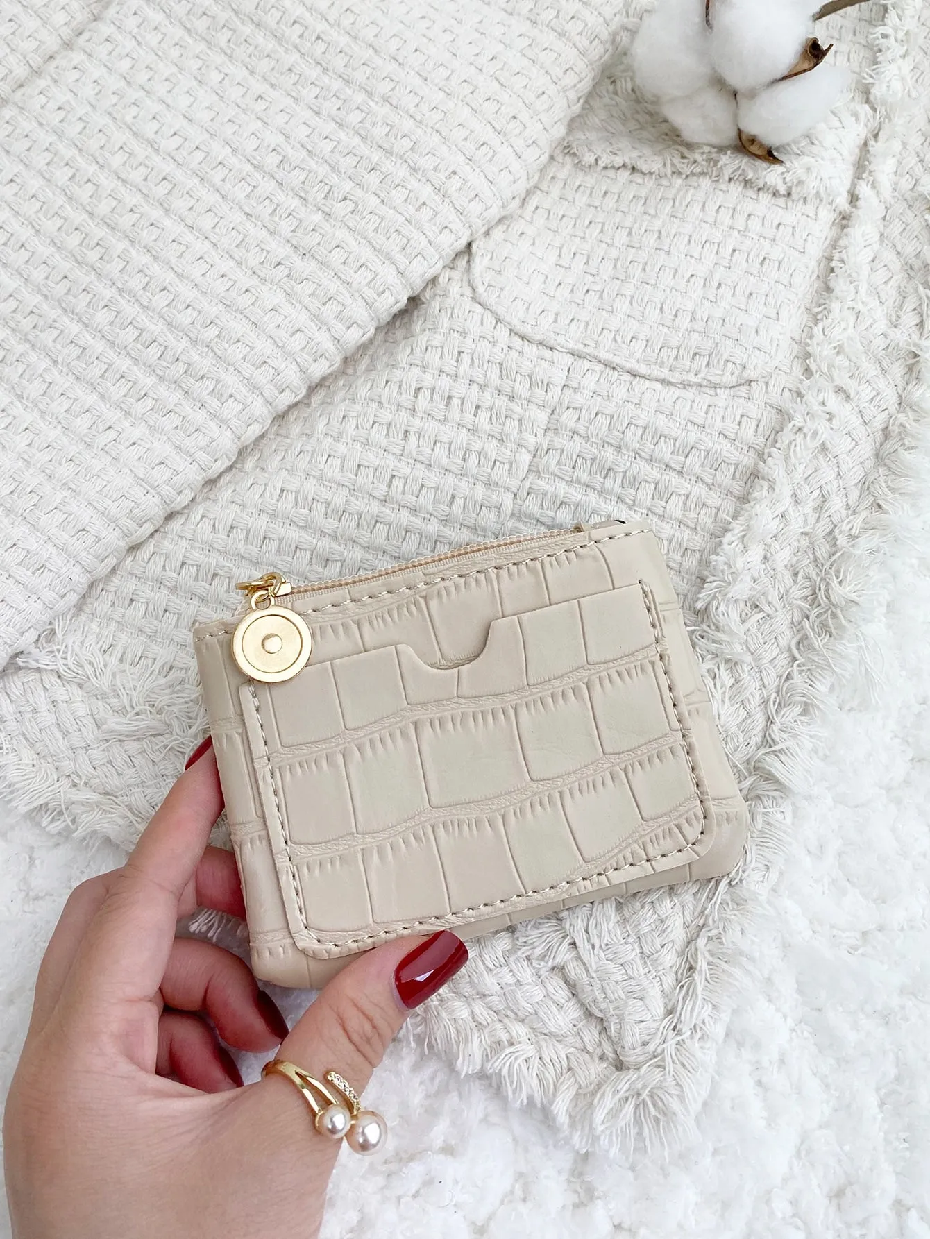 Crocodile Pattern Coin Purse Small Wallet Card Holder Small Purse Coin Purse