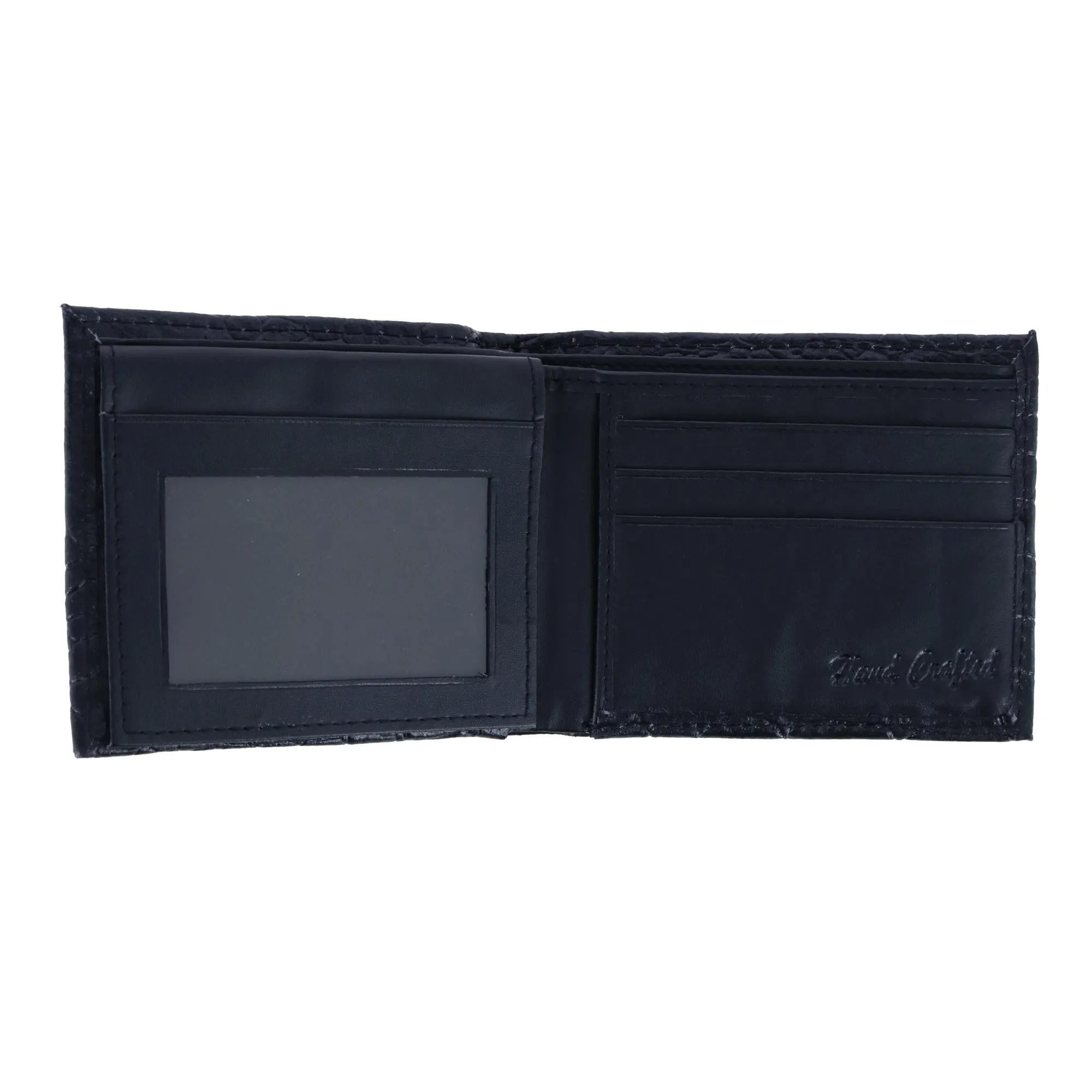 CTM® Men's Alligator Print Bifold Wallet