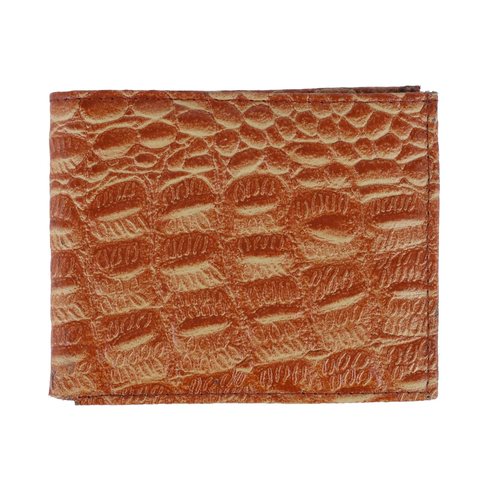 CTM® Men's Alligator Print Bifold Wallet
