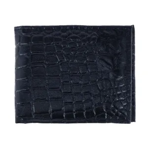 CTM® Men's Alligator Print Bifold Wallet