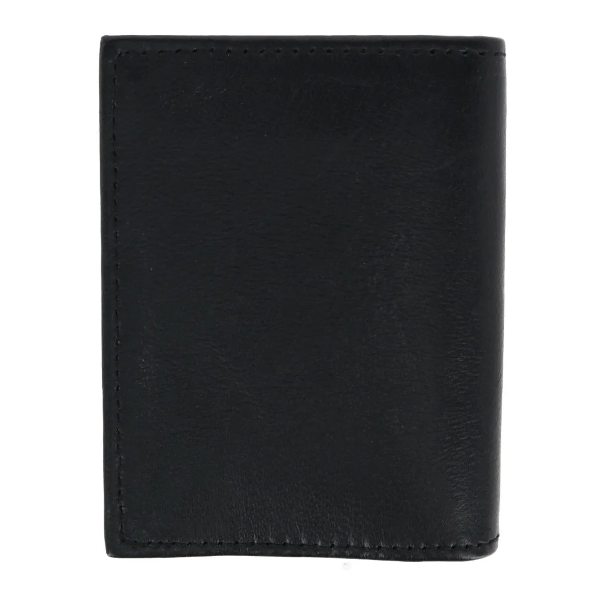CTM® Men's Lambskin Bifold Wallet with Center Flap