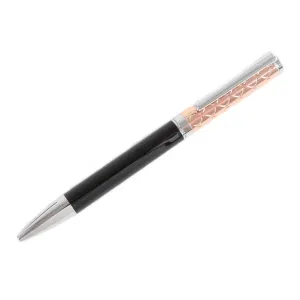 David Aster Rose Gold and Black Ballpoint Pen