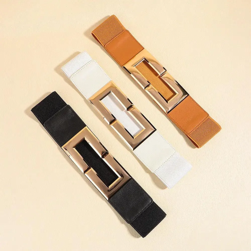 Elastic Wide Belt Multi Color