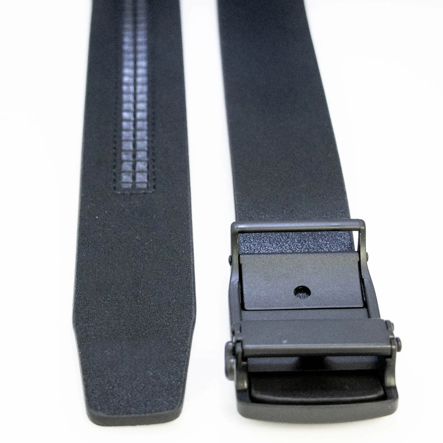 EZ Click Men's Leather Belt with Matte Black Buckle II