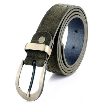 Fashion Leather women belt high quality Metal buckle cowhide leather belts for women