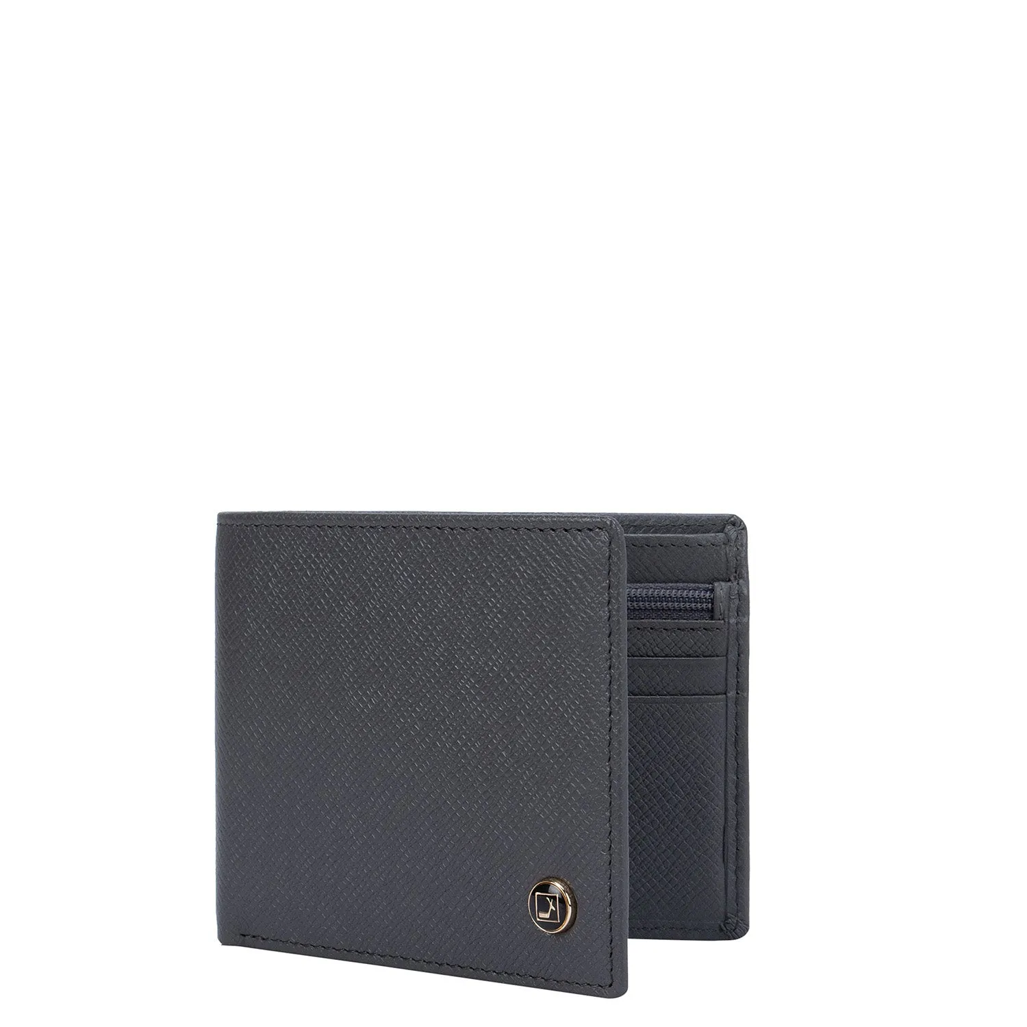 Franzy Leather Mens Wallet - Grey