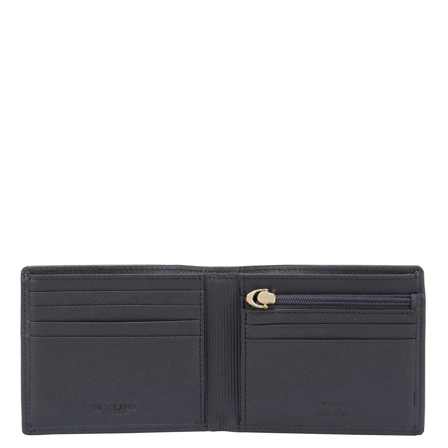 Franzy Leather Mens Wallet - Grey