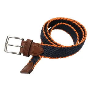 Game Day Navy & Orange Elastic Belt