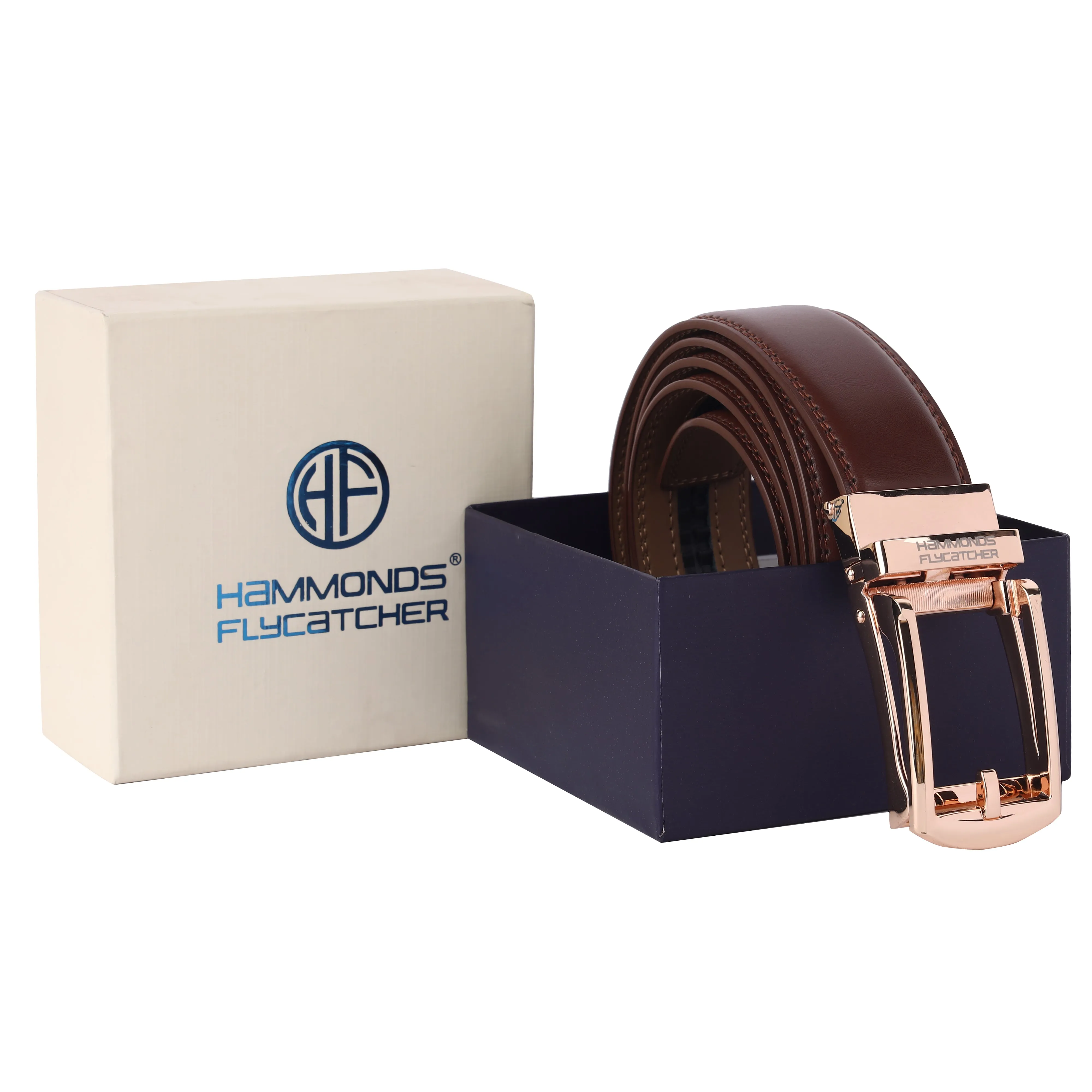 Genuine Leather Autolock Belt for Men - Perfect for Formal and Casual Wear - Adjustable Waistband up to 46 Inches - Autolock Feature