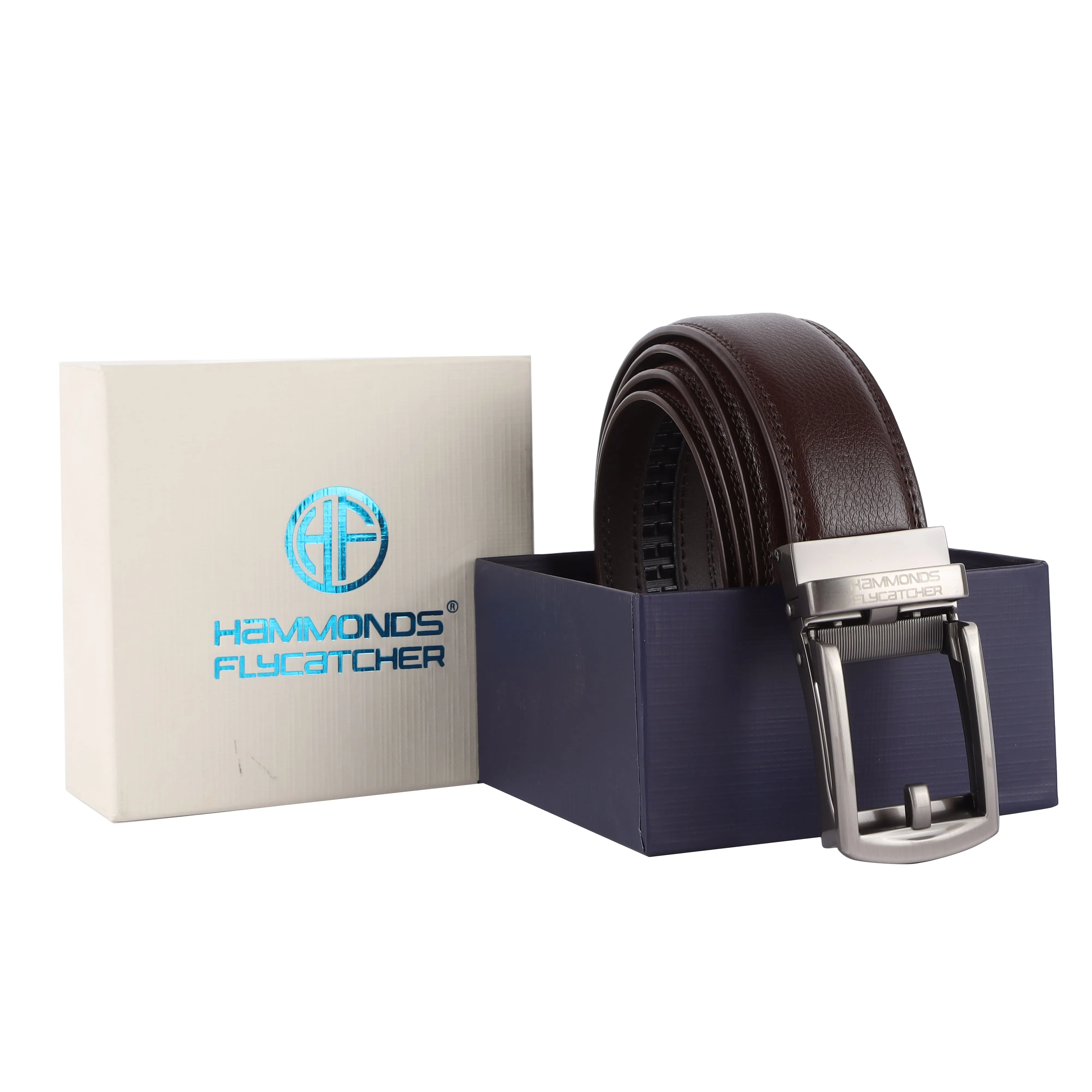 Genuine Leather Autolock Belt for Men - Perfect for Formal and Casual Wear - Adjustable Waistband up to 46 Inches - Autolock Feature
