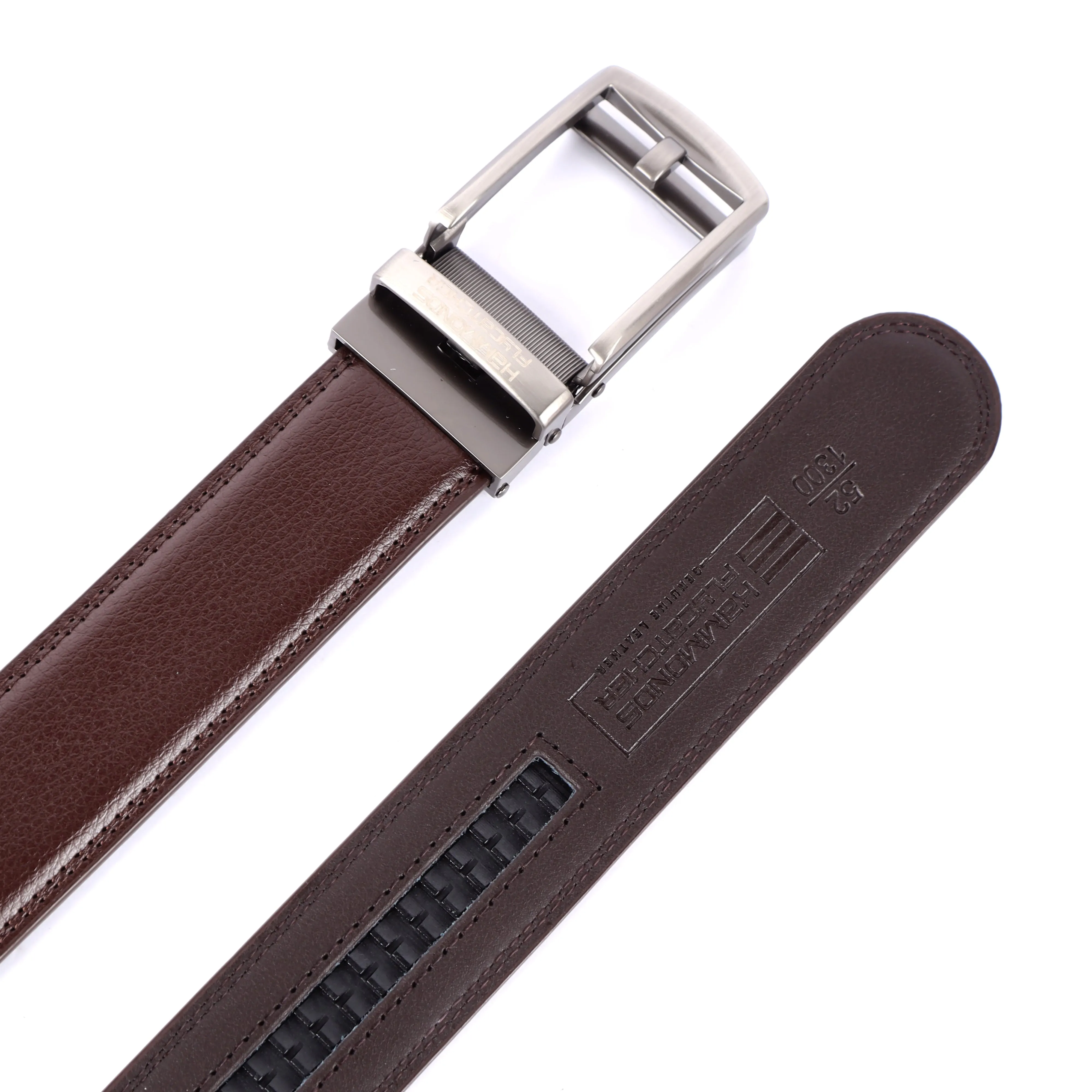 Genuine Leather Autolock Belt for Men - Perfect for Formal and Casual Wear - Adjustable Waistband up to 46 Inches - Autolock Feature