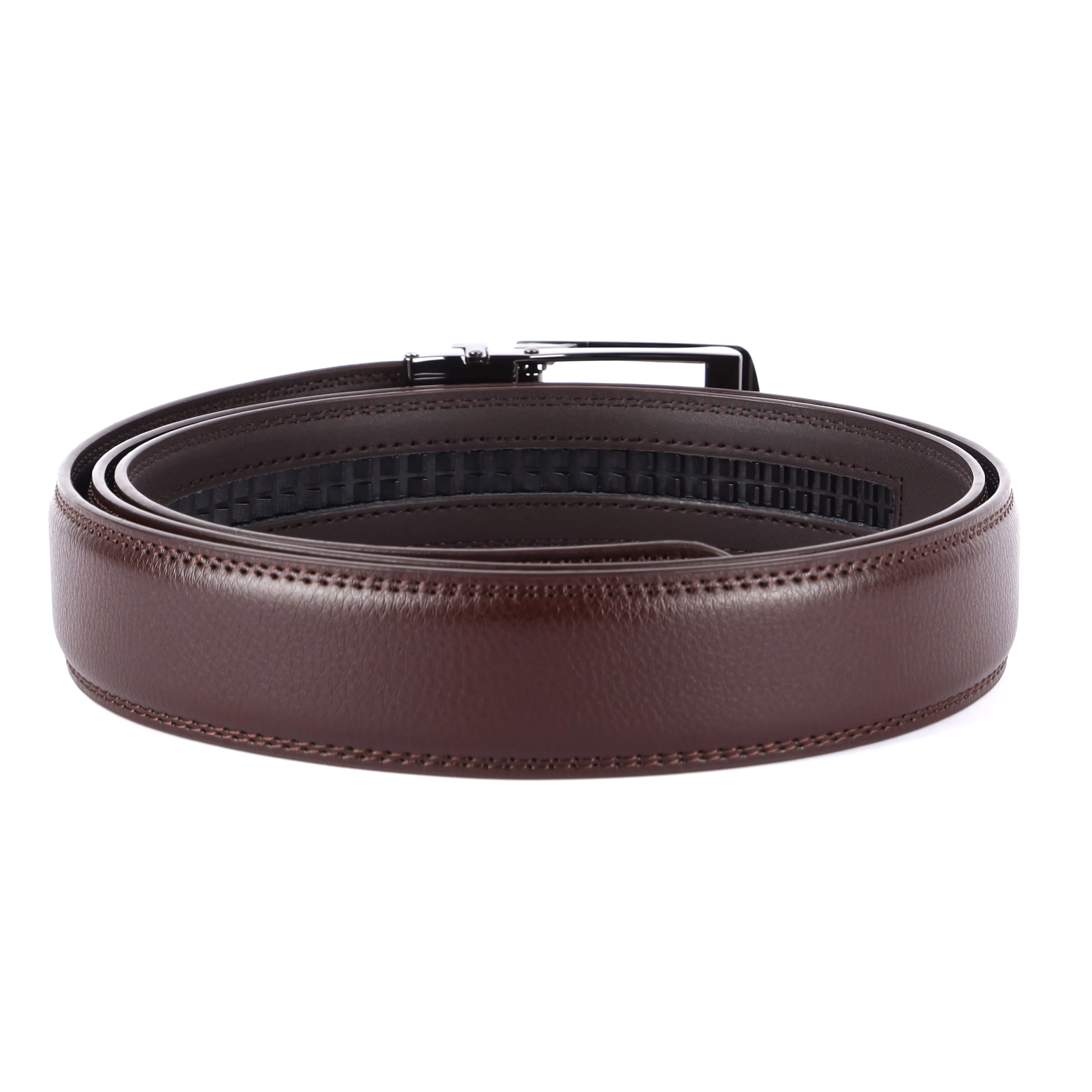 Genuine Leather Autolock Belt for Men - Perfect for Formal and Casual Wear - Adjustable Waistband up to 46 Inches - Autolock Feature
