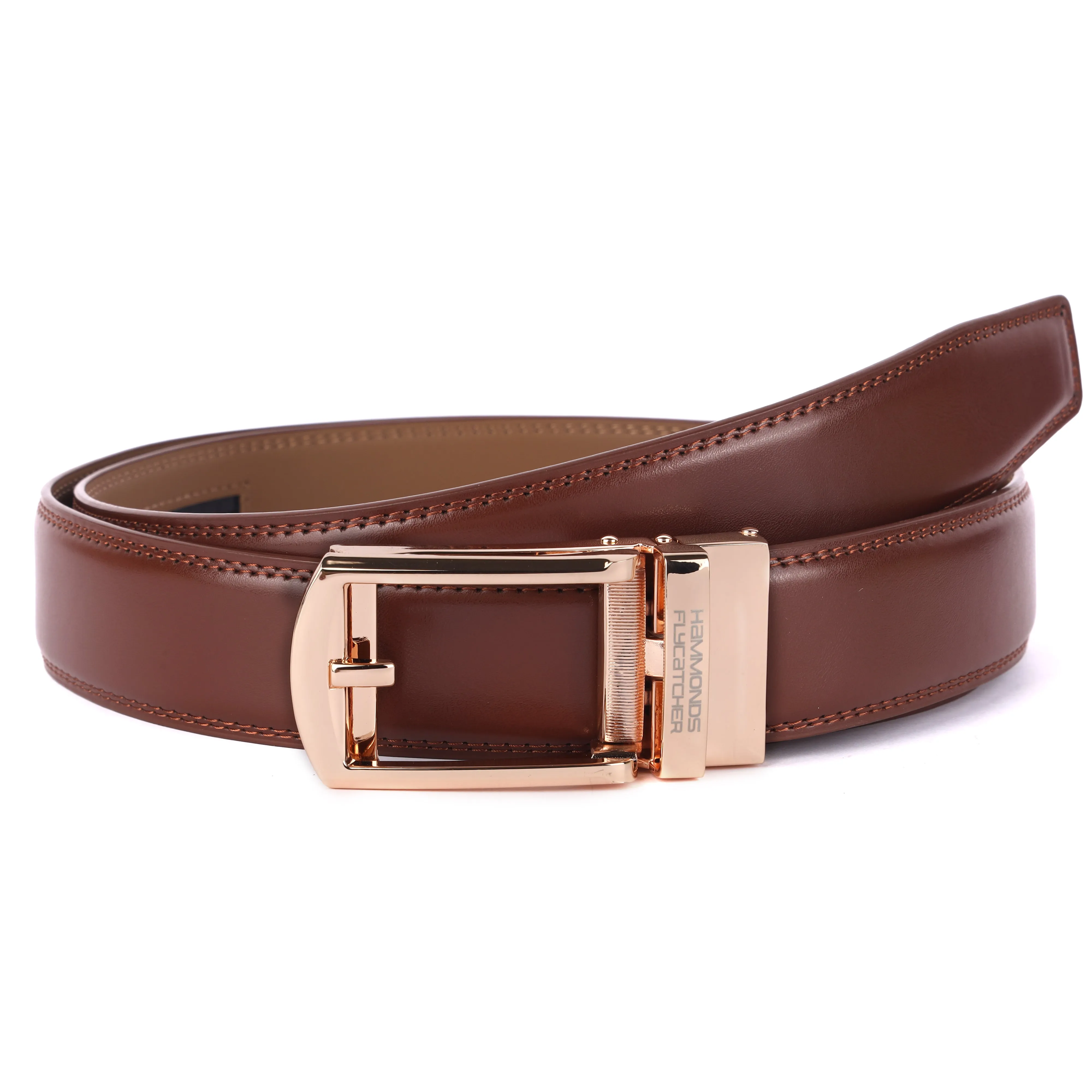 Genuine Leather Autolock Belt for Men - Perfect for Formal and Casual Wear - Adjustable Waistband up to 46 Inches - Autolock Feature