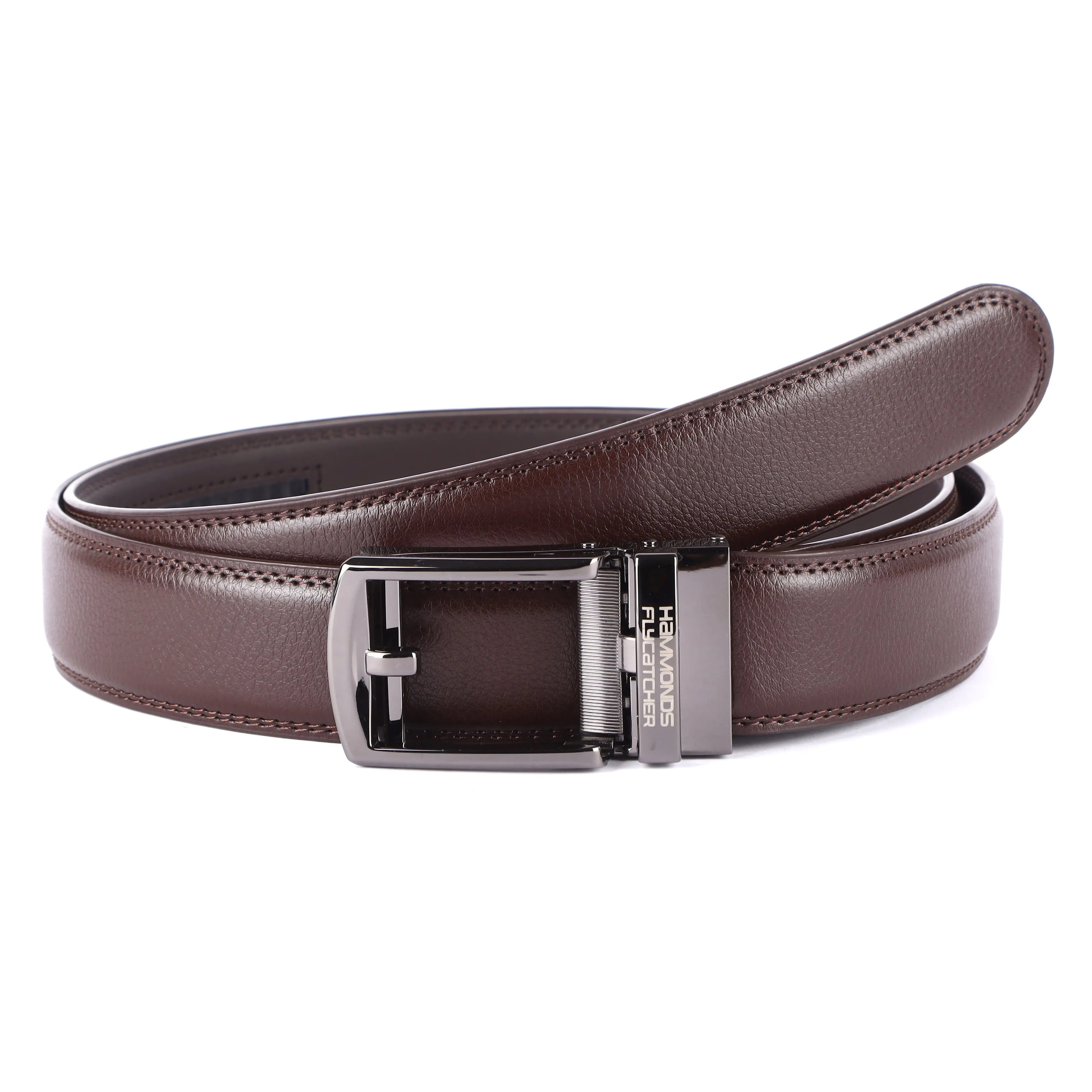 Genuine Leather Autolock Belt for Men - Perfect for Formal and Casual Wear - Adjustable Waistband up to 46 Inches - Autolock Feature