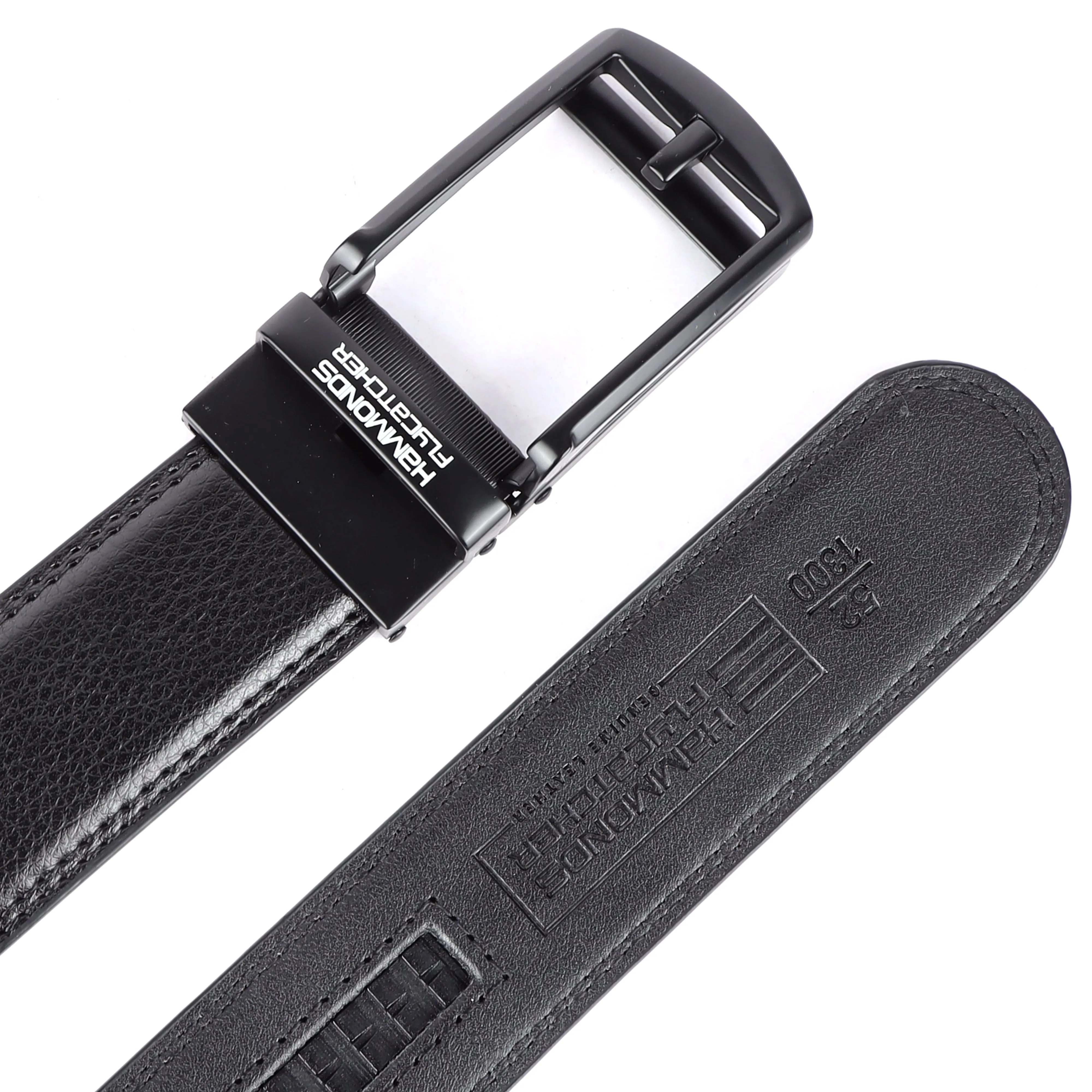 Genuine Leather Autolock Belt for Men - Perfect for Formal and Casual Wear - Adjustable Waistband up to 46 Inches - Autolock Feature