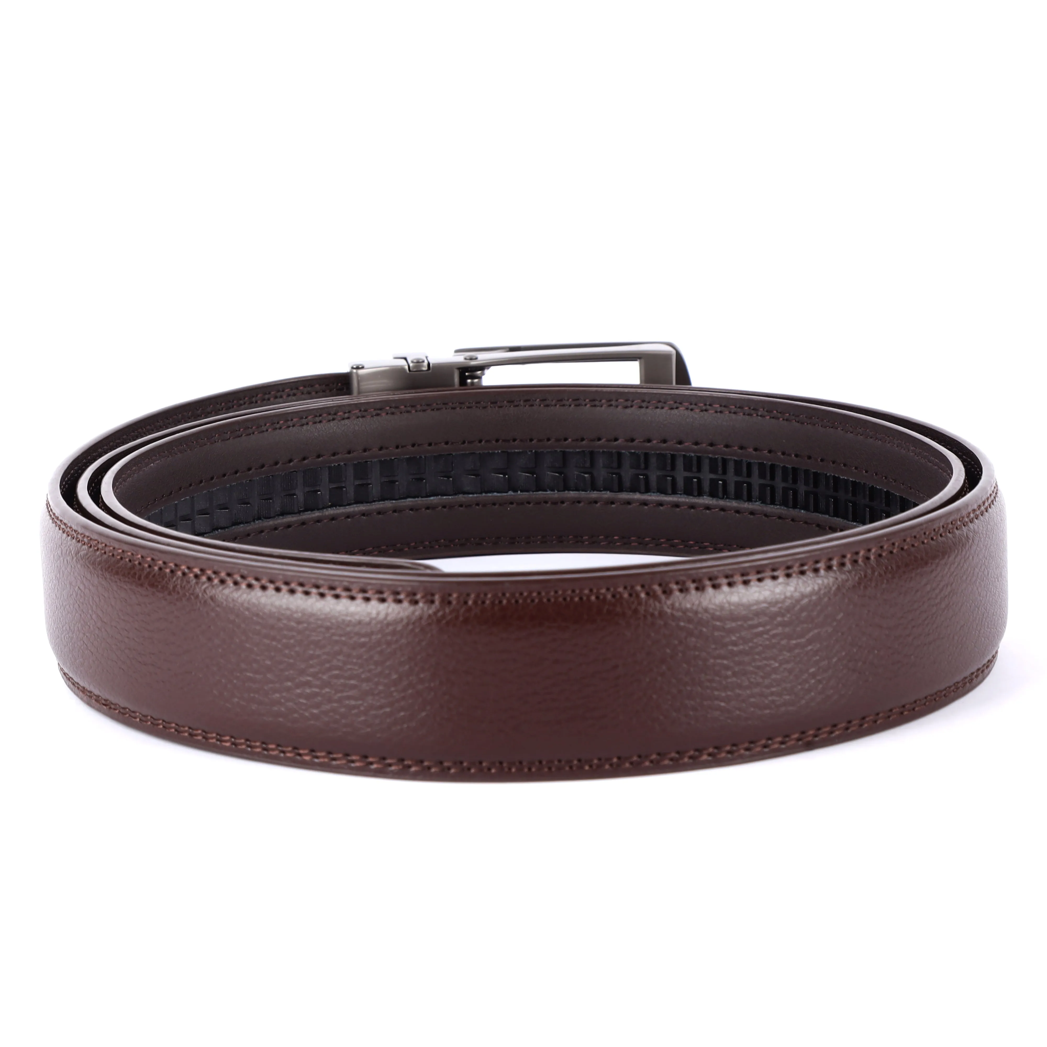Genuine Leather Autolock Belt for Men - Perfect for Formal and Casual Wear - Adjustable Waistband up to 46 Inches - Autolock Feature