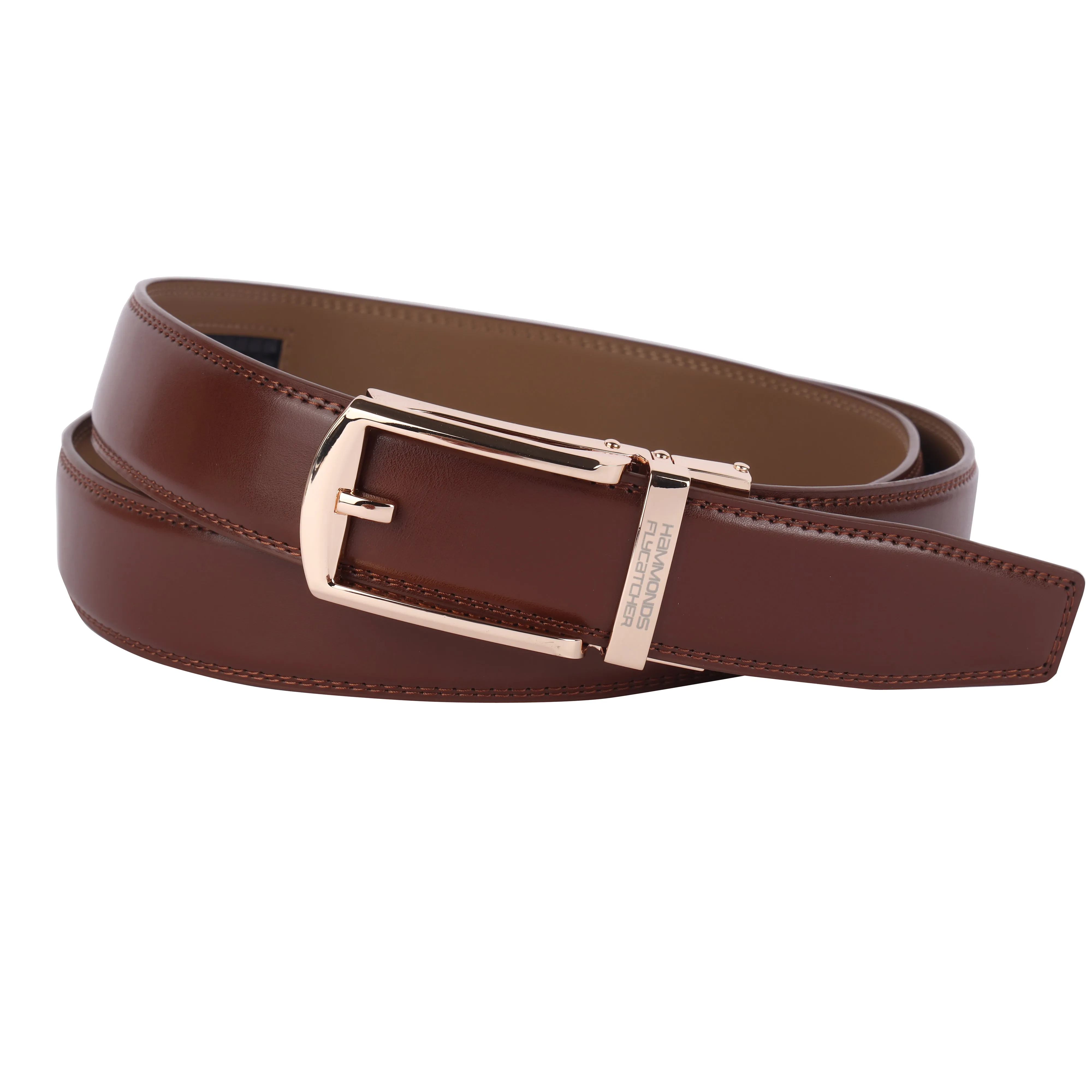 Genuine Leather Autolock Belt for Men - Perfect for Formal and Casual Wear - Adjustable Waistband up to 46 Inches - Autolock Feature