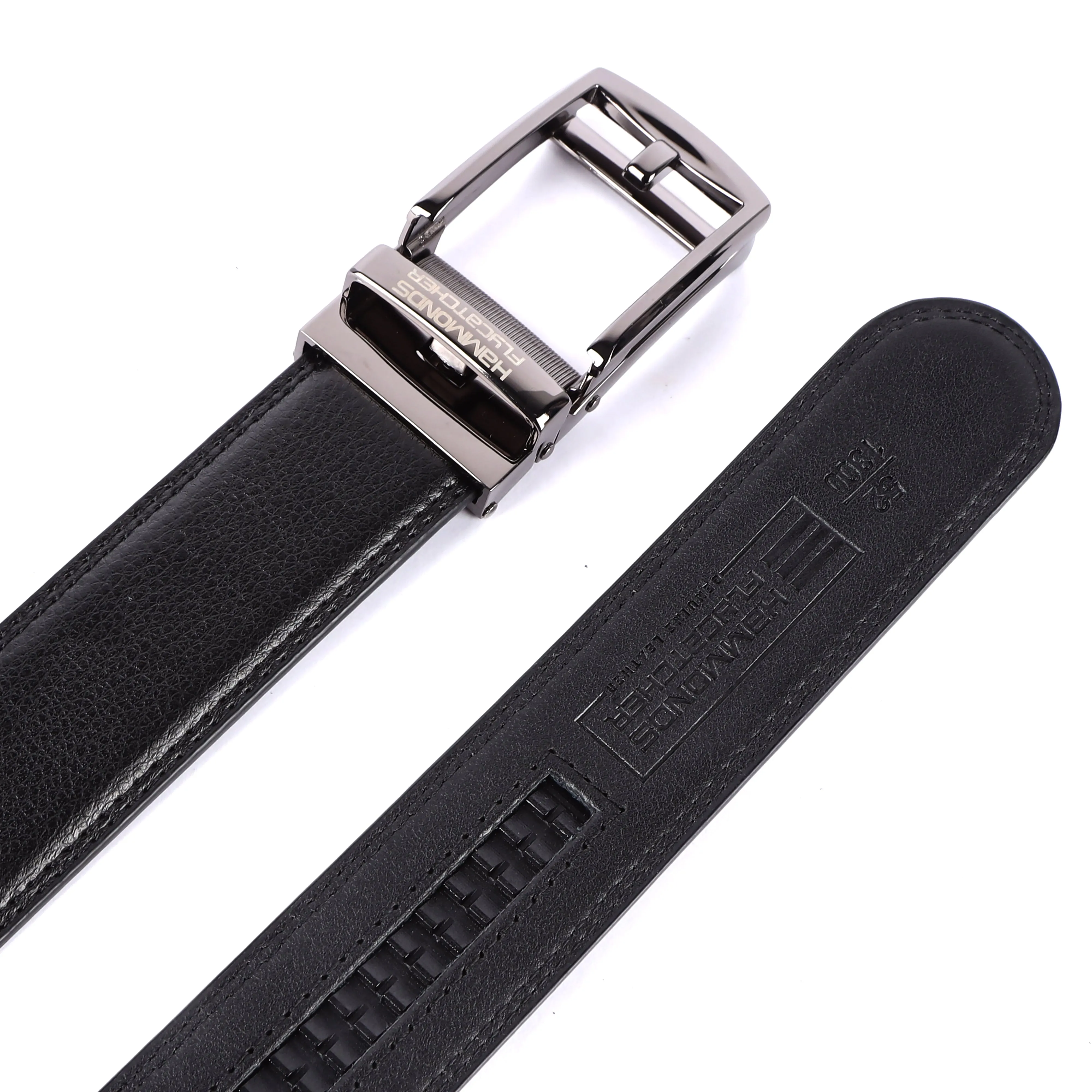 Genuine Leather Autolock Belt for Men - Perfect for Formal and Casual Wear - Adjustable Waistband up to 46 Inches - Autolock Feature