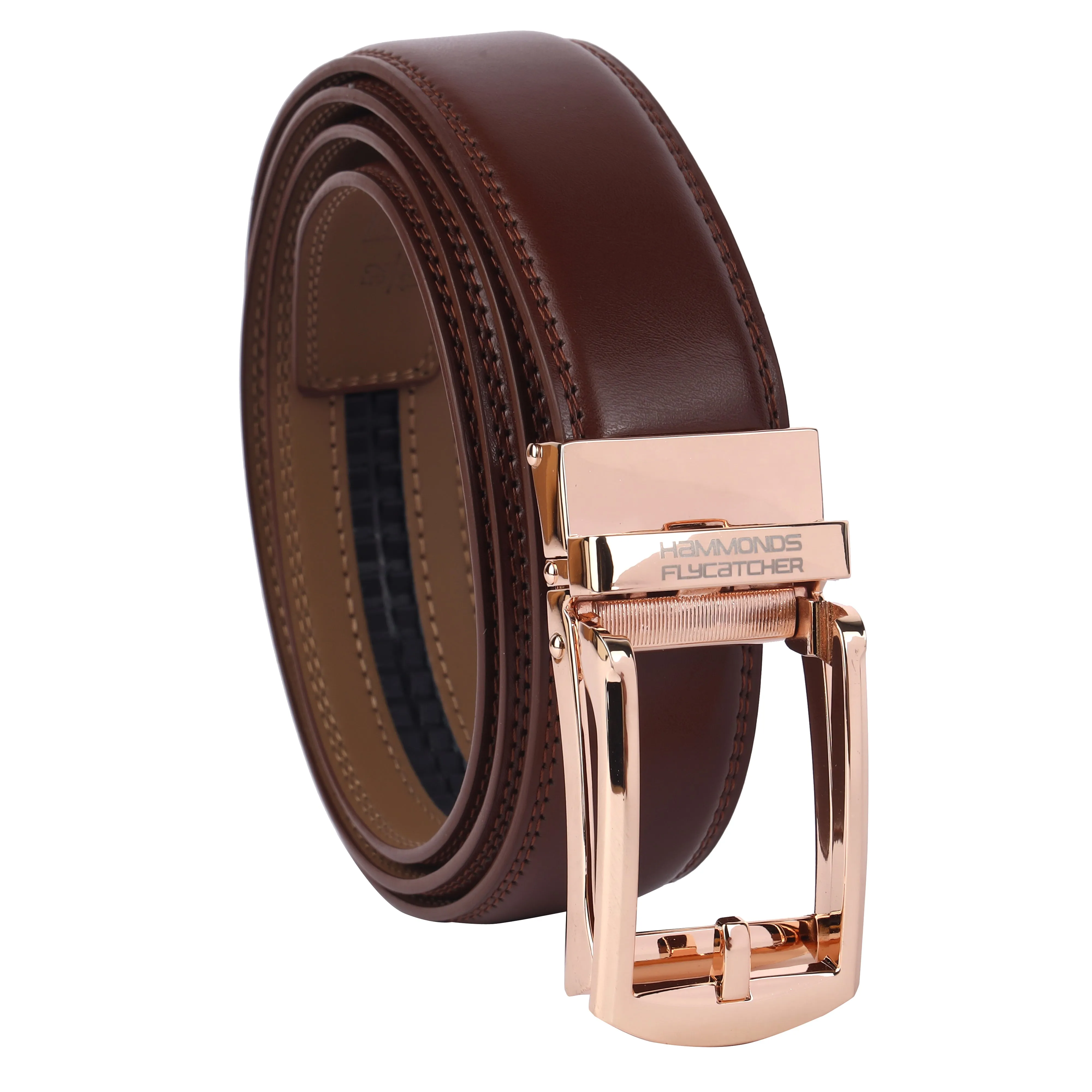 Genuine Leather Autolock Belt for Men - Perfect for Formal and Casual Wear - Adjustable Waistband up to 46 Inches - Autolock Feature