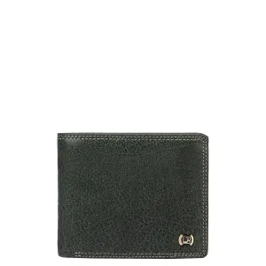 Green Elephant Pattern Bifold Men's Wallet